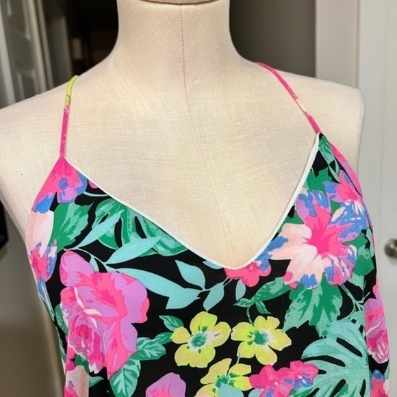 Nymphé Los Angeles Bright Colored Summer Racerback Mini Dress - Picture 3 of 9